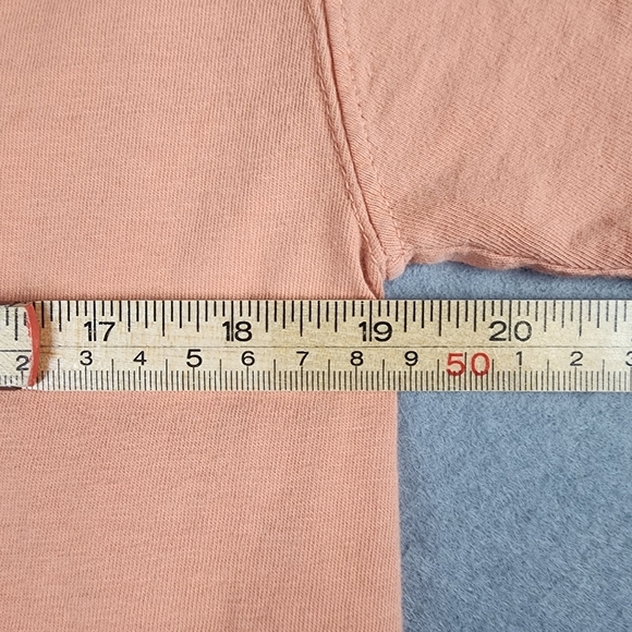 Scrub Life Peach T-Shirt By Comfort Wash Womens Size Medium Pink Graphics - Picture 6 of 8